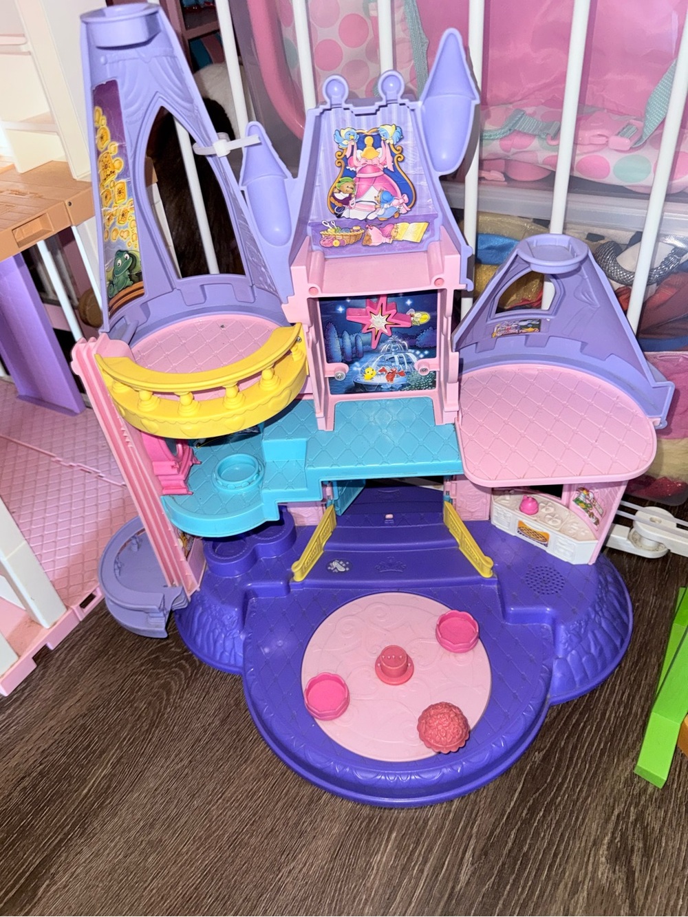 Little People Disney Princess Castle Musical Playset Light & Sound (Works Tested - Picture 2 of 3